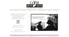 Desktop Screenshot of clydebrownproductions.com